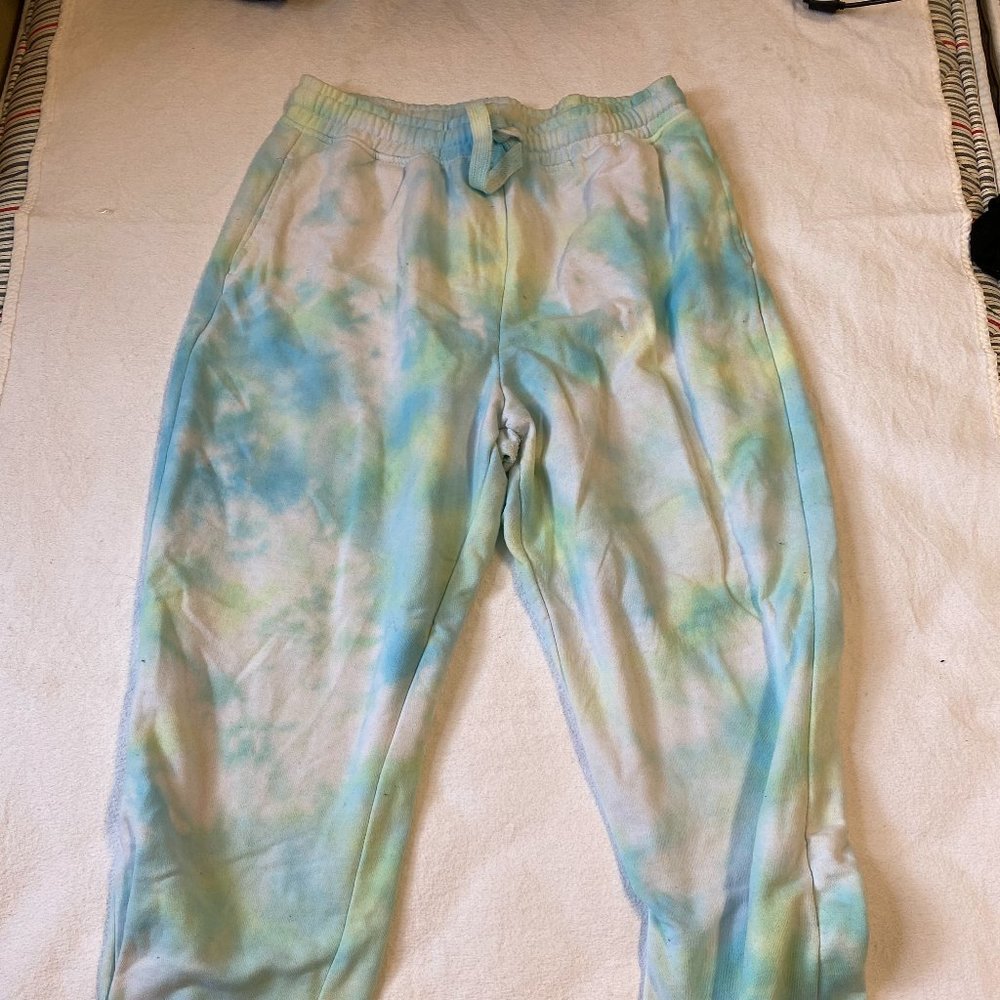 Bleached Tie-Dye Sweatpants Size Medium